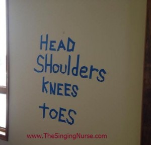 head and shoulders knees and toes